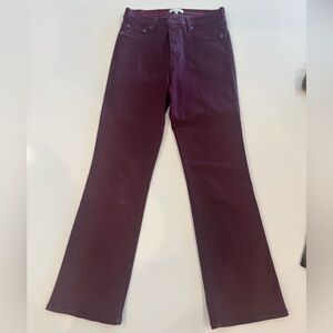 Pistola Jeans Lennon Crop Boot- coated Merlot